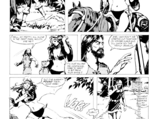 Savage Sword of Conan #77. &ldquo;Through a Glass Darkly&rdquo;, pg. 2; pencils and inks, Joe Chiodo