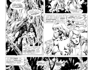 Savage Sword of Conan #78. Valeria in &ldquo;Island of Pirates&rsquo; Doom, Part V&rdquo;, pg. 6; pencils, John Buscema; inks, Danny Bulanadi