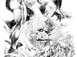 Savage Sword of Conan #78, frontispiece; pencils and inks, Pablo Marcos