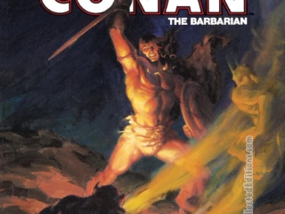 Savage Sword of Conan #79 cover; painted art by Joe Chiodo