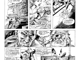 Savage Sword of Conan #79. Valeria in &ldquo;Island of Pirates&rsquo; Doom, Conclusion&rdquo;, pg. 5; layouts, John Buscema; pencils and inks, Danny Bulanadi, Katur