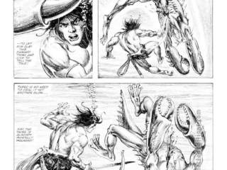 Savage Sword of Conan #80. &ldquo;The Colossus of Argos&rdquo;, pg. 29; pencils and inks, Alfredo Alcala; crab monster