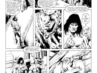 Savage Sword of Conan #85. &ldquo;Daughter of the God-King, Part I&rdquo;, pg. 3; pencils, Gil Kane; inks, Danny Bulanadi, Nestor Redondo
