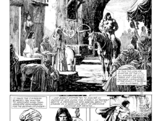 Savage Sword of Conan #89. &ldquo;Gamesmen of Asgalun&rdquo;, pg. 6; pencils and inks, Alfredo Alcala