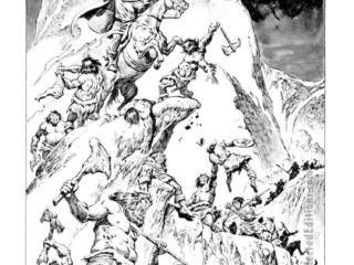 Savage Sword of Conan #93. &ldquo;The World Beyond the Mists!&rdquo;, pg. 38; pencils, John Buscema; inks, Ernie Chan; Konar, D&rsquo;rrgs
