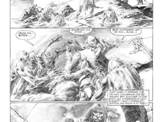 Savage Sword of Conan #96. &ldquo;The Ape-Bat of Marmet Tarn&rdquo;, pg. 46; pencils, John Buscema; inks, Rudy Nebres