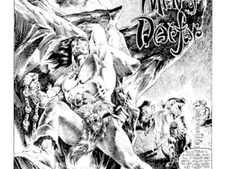 Savage Sword of Conan #97. &ldquo;The Leopard Men of Darfar&rdquo;, pg. 1; pencils and inks, Pablo Marcos