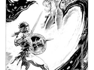 Savage Sword of Conan #97, pg. 60; pinup; pencils and inks, Gary Kwapisz