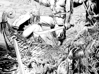 Savage Sword of Conan #98. Frontispiece; pencils and inks, Bob Camp