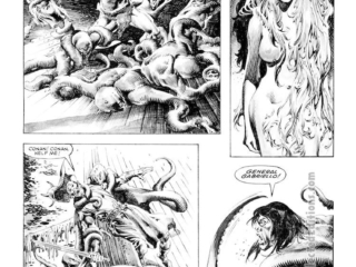 Savage Sword of Conan #101. &ldquo;The Siren&rdquo;, pg. 30; pencils, John Buscema; inks, Rudy Nebres, General Gabriello, Minos, Naccaros