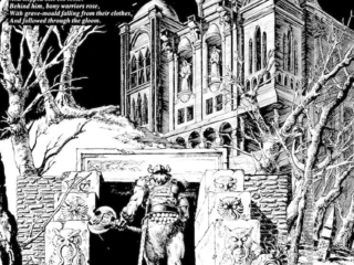 Savage Sword of Conan #105. &ldquo;The Crypt&rdquo;, pg. 58; pencils, William Johnson; inks, Geof Isherwood