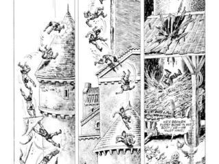 Savage Sword of Conan #108. &ldquo;Claws of the Osprey&rdquo;, pg. 49; pencils, Gary Kwapisz; inks, Ernie Chan