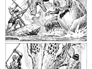 Savage Sword of Conan #113. &ldquo;The Quest for the Shrine of Luma&rdquo;, pg. 25; pencils and inks, Ernie Chan