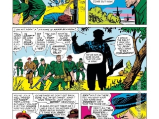 Sgt. Fury and His Howling Commandos #15, pg. 5; pencils, Dick Ayers; inks, Steve Ditko; Nick Fury, Hans Rooten