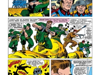 Sgt. Fury and His Howling Commandos #15, pg. 14; pencils, Dick Ayers; inks, Steve Ditko, Nick Fury, Wah-Hoo!! Howlers