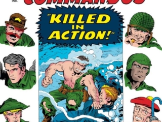 Sgt. Fury and His Howling Commandos #18 cover; pencils, Jack Kirby; inks, Chic Stone; Killed in Action, Nick Fury
