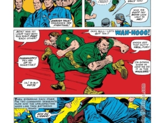 Sgt. Fury and His Howling Commandos #22, pg. 8; pencils, Dick Ayers; inks, Carl Hubbell; Nick Fury, Bull McGiveny