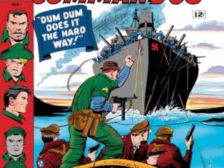Sgt. Fury and His Howling Commandos #26 cover; pencils and inks, Dick Ayers; Dum Dum Does It The Hard Way, Dugan, Izzy Cohen, Gabe Jones,