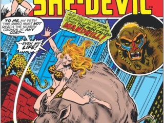 Shanna the She-Devil #4 cover; pencils and inks, John Romita, Sr./The Mandrill/Ina/Biri leopards