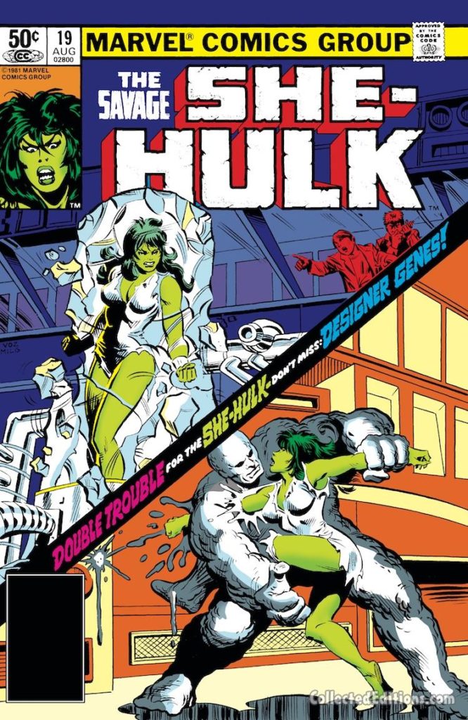 Savage She-Hulk #19 cover; pencils, Mike Vosburg;