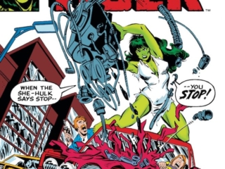 Savage She-Hulk #20 cover; pencils, Mike Vosburg;