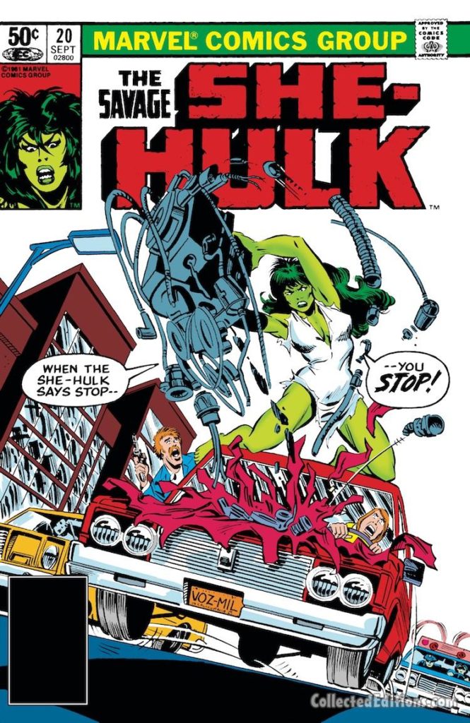 Savage She-Hulk #20 cover; pencils, Mike Vosburg;