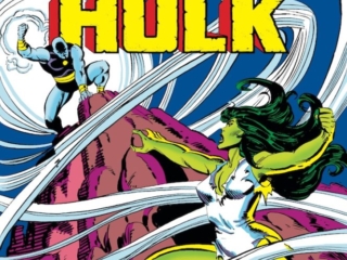 Savage She-Hulk #22 cover; pencils, Mike Vosburg; inks, Al Milgrom; Radius