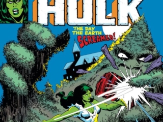 Savage She-Hulk #24 cover; pencils, Mike Vosburg; inks, Terry Austin