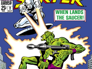 Silver Surfer #2 cover; pencils, John Buscema; inks, Joe Sinnott Silver Surfer #2 cover; pencils, John Buscema; inks, Joe Sinnott, When lands the saucer, Badoon