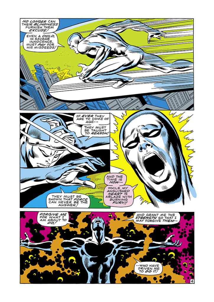 Silver Surfer #3, pg. 4; pencils, John Buscema; inks, Joe Sinnott