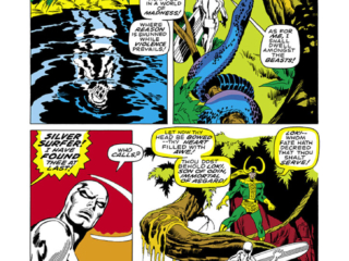 Silver Surfer #4, pg. 11; pencils, John Buscema; inks, Sal Buscema Silver Surfer #4, pg. 11; pencils, John Buscema; inks, Sal Buscema, Loki