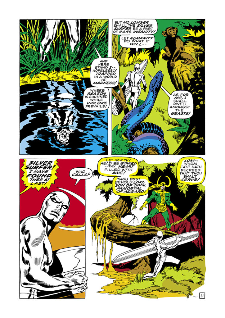 Silver Surfer #4, pg. 11; pencils, John Buscema; inks, Sal Buscema, Loki