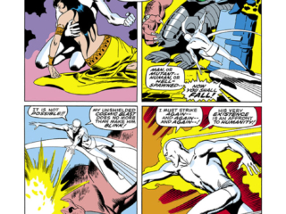 Silver Surfer #6, pg. 26; pencils, John Buscema; inks, Sal Buscema Silver Surfer #6, pg. 26; pencils, John Buscema; inks, Sal Buscema, Overlord, Rakkhal, slave girl