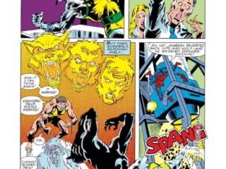 Spectacular Spider-Man Annual #3, pg. 25; pencils, Jim Sherman; inks, Steve Mitchell; Man-Wolf, John Jameson, J. Jonah Jameson