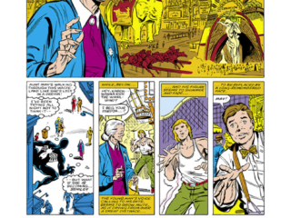Spectacular Spider-Man Annual #4, pg. 13; pencils, Kerry Gammill; inks, Carlos Garz&oacute;n; Aunt May Parker, Ben Parker, Johnny Jerome, Peter Parker