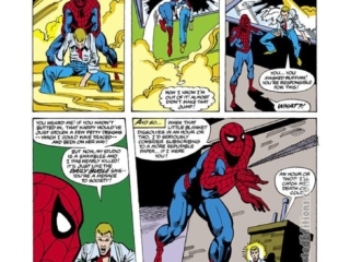 Spectacular Spider-Man #43, pg. 10; pencils, Mike Zeck; inks, Steve Mitchell; Peter Parker, first appearance of Roderick Kingsley
