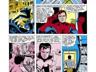 Spectacular Spider-Man #44, pg. 6; layouts, Steve Leialoha; pencils and inks, Al Gordon; Peter Parker, photographer, Daily BugleSpectacular Spider-Man #44, pg. 6; layouts, Steve Leialoha; pencils and inks, Al Gordon; Peter Parker, photographer, Daily Bugle
