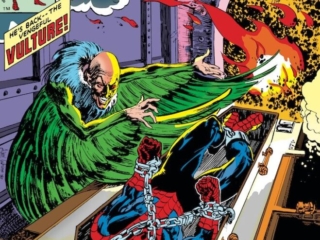 Spectacular Spider-Man #45, cover; pencils and inks, Alan Weiss; Peter Parker, The Vulture, Adrian Toomes, The Heat Is Withering