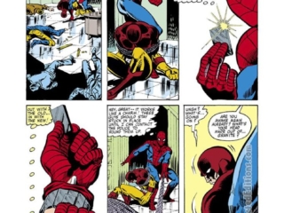 Spectacular Spider-Man #50, pg. 4; layouts, John Romita Jr.; pencils and inks, Jim Mooney; Peter Parker, the Smuggler