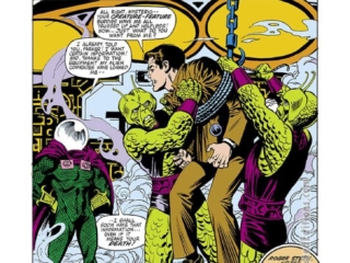 Spectacular Spider-Man #51, pg. 1; layouts, Marie Severin; pencils and inks, Jim Mooney; Peter Parker, Aliens and Illusions, Roger Stern, splash page, Mysterio