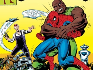 Spectacular Spider-Man #53, cover; pencils, John Romita Jr.; inks, Al Milgrom; Terrible Tinkerer, Robot Toy, Peter Parker