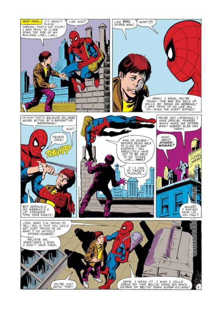 Spectacular Spider-Man #61, pg. 3; layouts, Ed Hannigan; pencils and inks, Jim Mooney