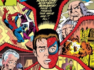 Spectacular Spider-Man #67 cover; pencils, Ed Hannigan; inks, Al Milgrom; Peter Parker, adventure, mystery, romance, face it friend, this issue has it all, Aunt May, Debra Whitman, Kingpin, Boomerang