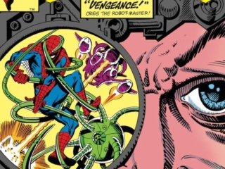 Spectacular Spider-Man #68 cover; pencils, Ed Hannigan; inks, Al Milgrom, Peter Parker, Vengeance Cries the Robot Master