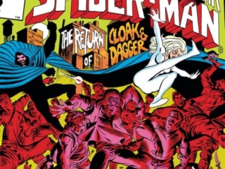 Spectacular Spider-Man #69 cover; pencils, Ed Hannigan; inks, Al Milgrom; Peter Parker, The Return of Cloak and Dagger, Spider Signal