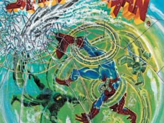 Spectacular Spider-Man #72 cover; painted art, Ed Hannigan; Peter Parker, Waiting for Doctor Octopus