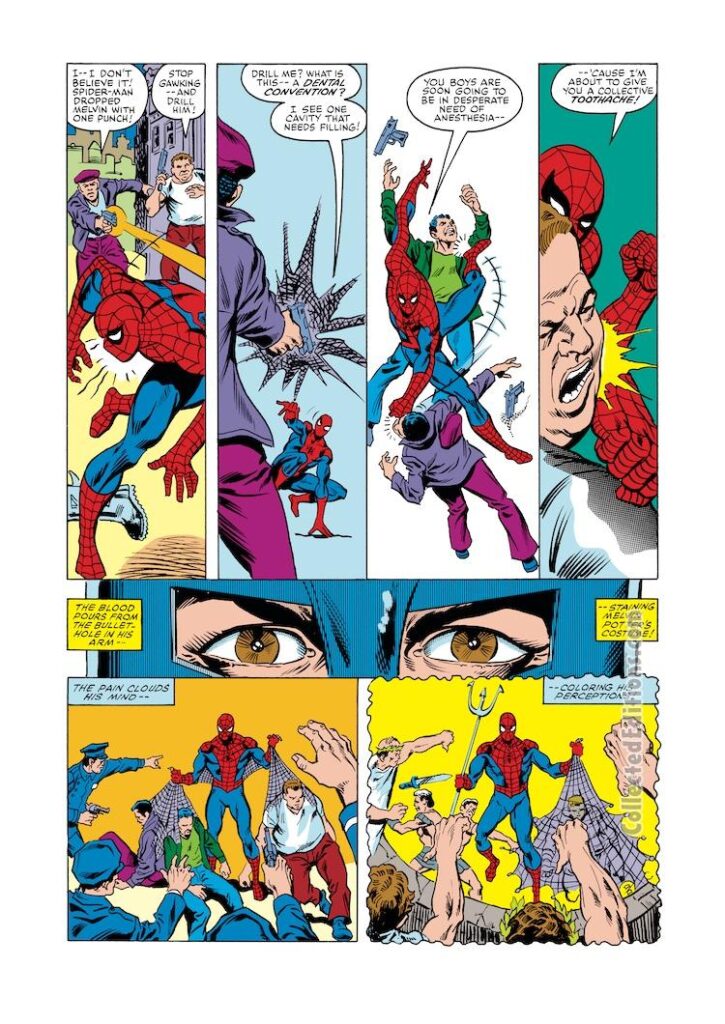 Spectacular Spider-Man #77, pg. 16; pencils, Al Milgrom; inks, Jim Mooney; Peter Parker
