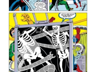 Spectacular Spider-Man #79, pg. 7; pencils, Al Milgrom; inks, Jim Mooney: Peter Parker, Doctor Octopus