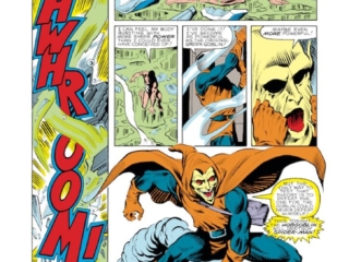 Spectacular Spider-Man #85, pg. 5; pencils, Al Milgrom; inks, Jim Mooney; Hobgoblin