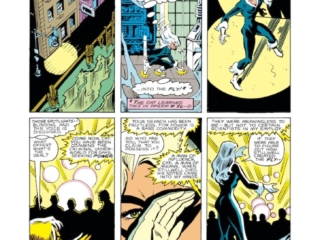 Spectacular Spider-Man #89, pg. 15; pencils, Al Milgrom; inks, Jim Mooney; Black Cat, Felecia Hardy